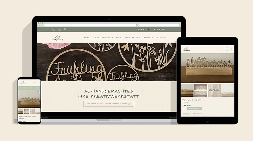 AC Handgemachtes Website Preview