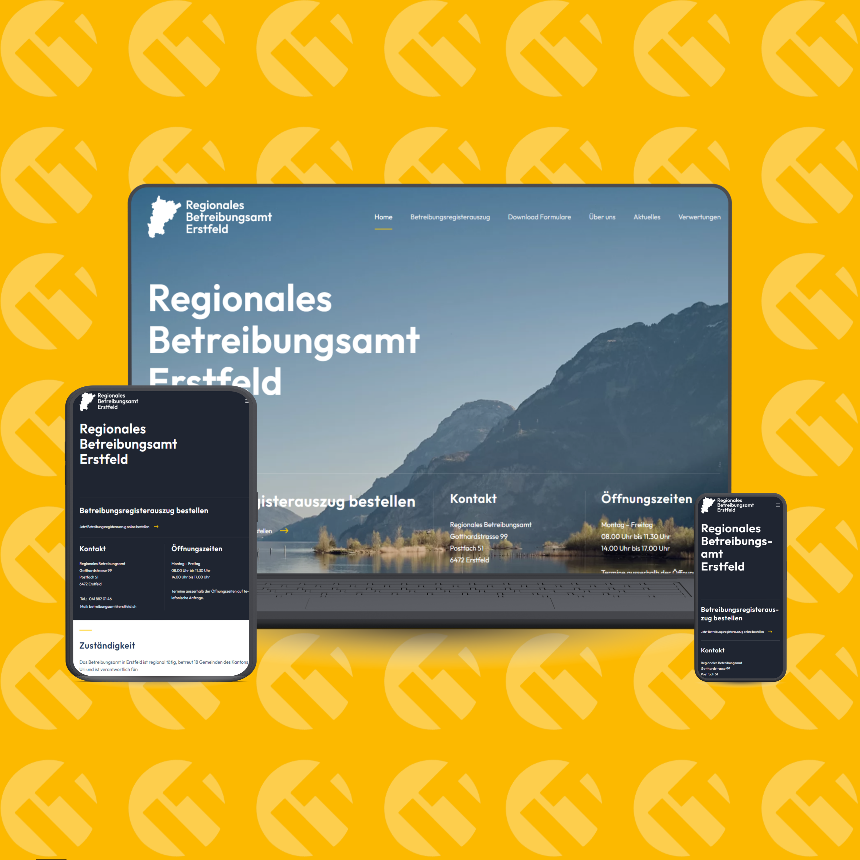 Website Regionales Betreibungsamt Erstfeld