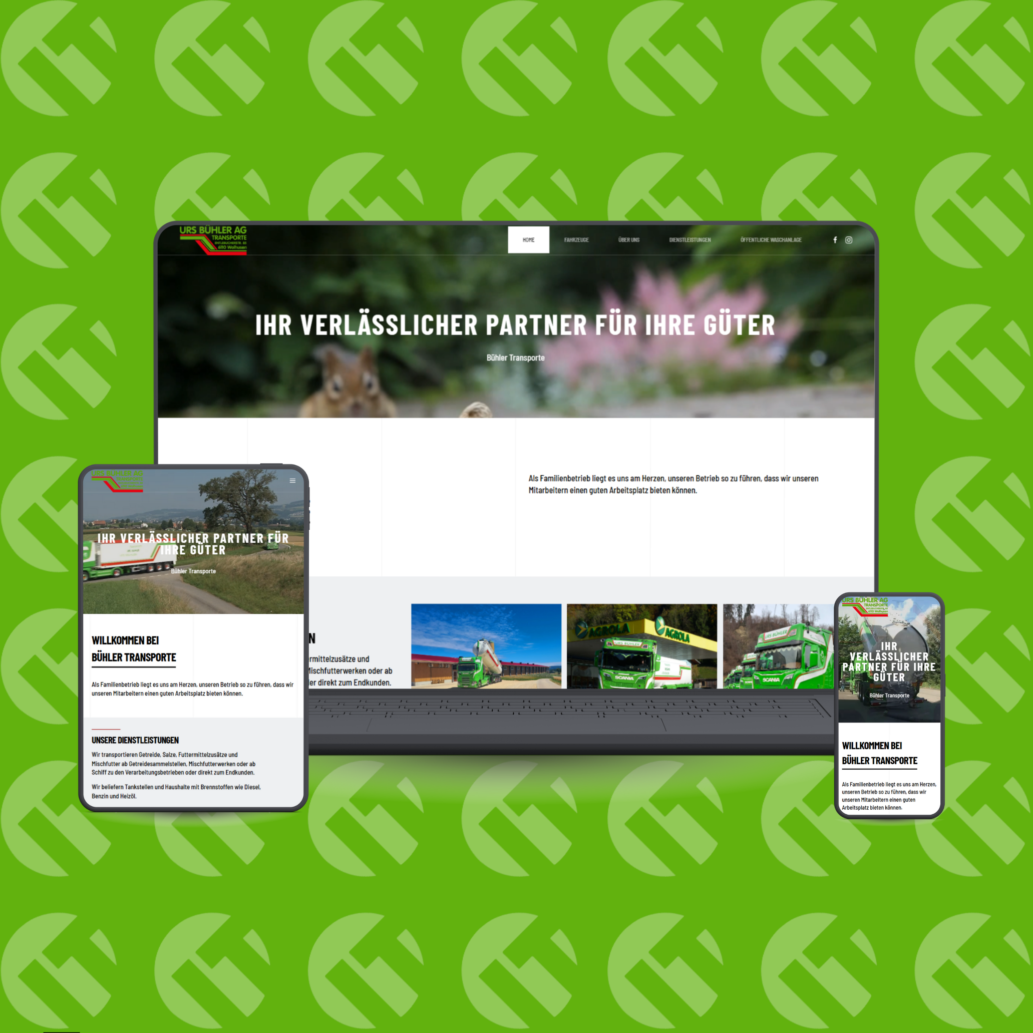 Bühler Transporte Wolhusen Website